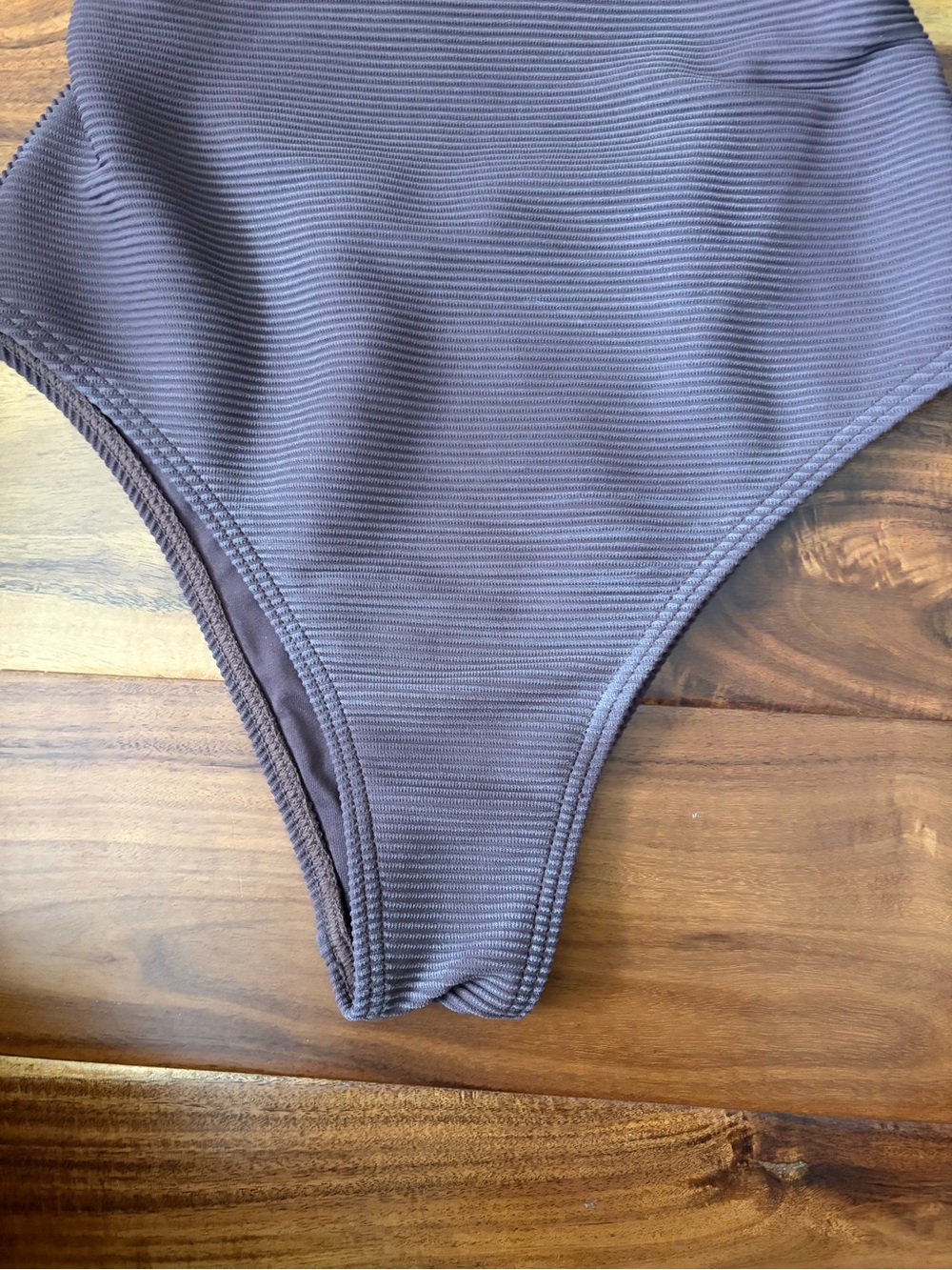 Billabong women’s One-Piece Swimsuit size Small brown ribbed - Picture 2 of 10